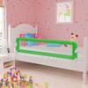 Toddler Bed Safety Guard Rail Green 120x42 cm Polyester