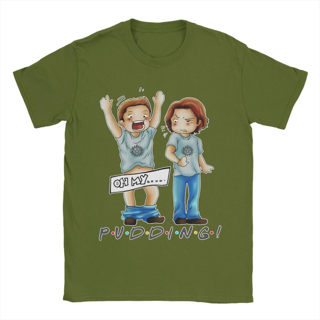 Fashion Pudding Dean Supernatural TShirts for Men Round Collar Pure Cotton T Shirt Short Sleeve Tee Shirt Gift Idea Clothing
