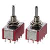 2Pcs 3 Position 12 Pins Mini Toggle Switch Car Boat Switches Small Electronic Equipment