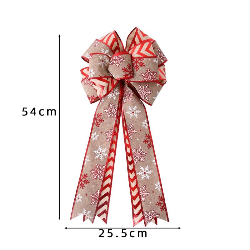 54cm Double Layers Christmas Bows Christmas Tree Decoration Ornaments For Home Front Door Wall