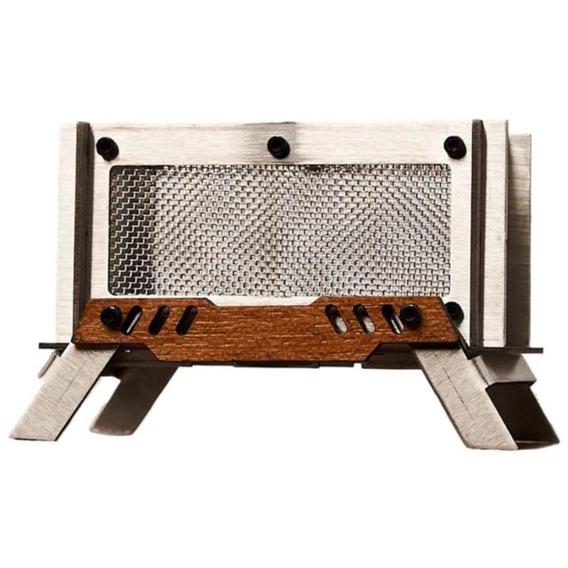 Mini Stove Wood Burning Multi-fuel Portable Stainless Steel Camping Backpacking Stove Silver Finish Outdoor Heating