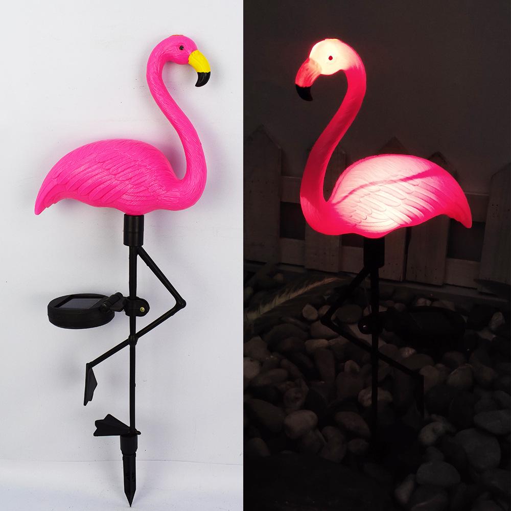 Flamingo LED Solar Garden Light: Outdoor Lawn and Courtyard Decoration