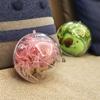 Christmas Clear Plastic Fillable Ornament Balls DIY Transparent Empty Ball Storage Ball
