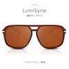 LumiSyne Поляризованные спортивные солнцезащитные очки Wellington квадратной формы с двойной переносицей UV400 для вождения на открытом воздухе, подарочный чехол, коричневые мужские солнцезащитные очки, очки,
