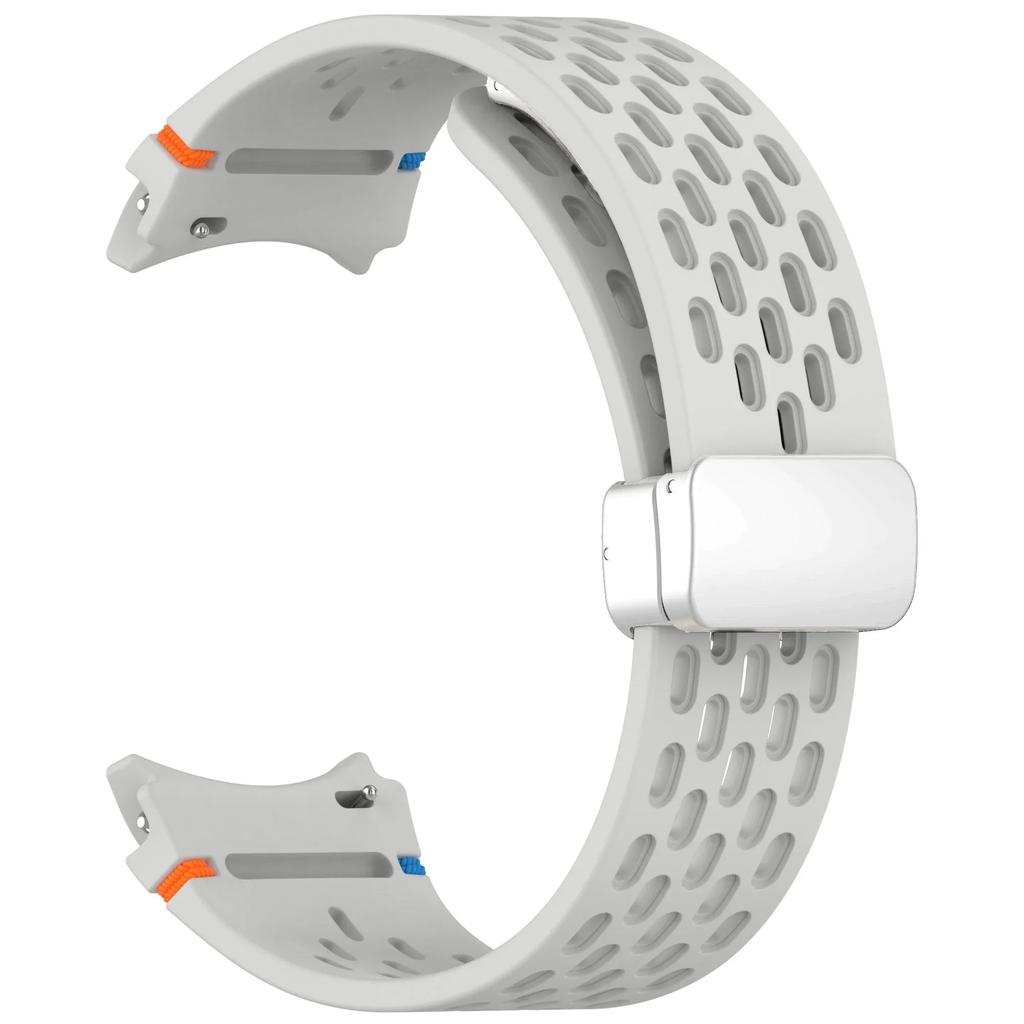 Магнитный ремешок для Samsung Galaxy Watch 7 6 5 4 5pro 7LTE 44мм 40мм Watch4/6 Classic силиконовый ремешок без зазоров браслет Correas