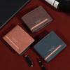 1 шт. Мужской модный деловой короткий кошелек с отделениями для карт, горизонтальный мягкий кошелек из искусственной кожи