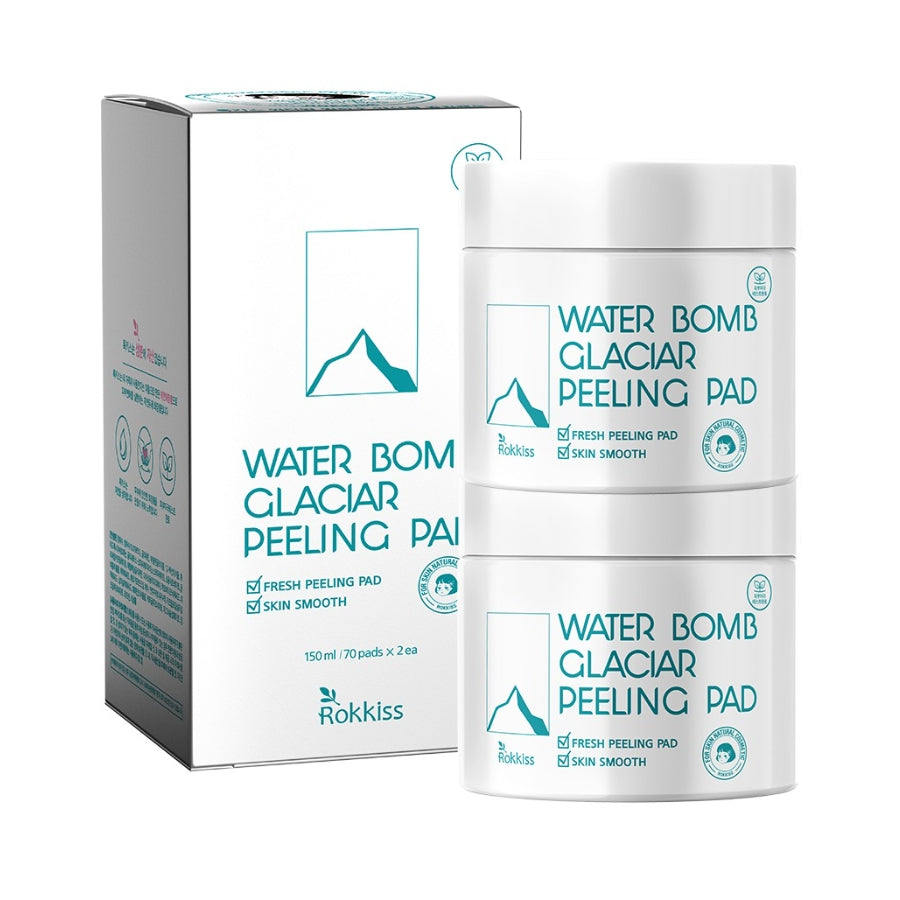 Подушечки для пилинга Rokkiss Water Bomb Glaciar 70 шт. 150 мл 1 шт./2 шт.