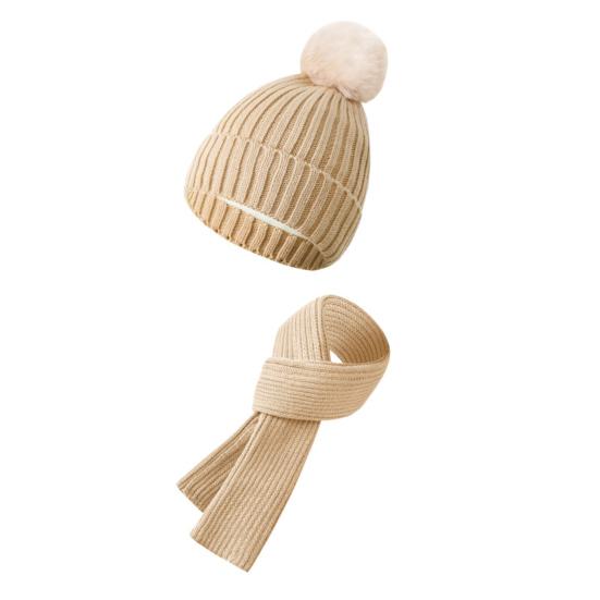 3 шт./комплект шапка шарф перчатки комплект толстая вязаная теплая шапка нескользящие перчатки эластичные уши