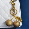 Cherry Keychain Fruit Bag Charm for Women Purse Unique Keyring Accessory for School Office Gift Use