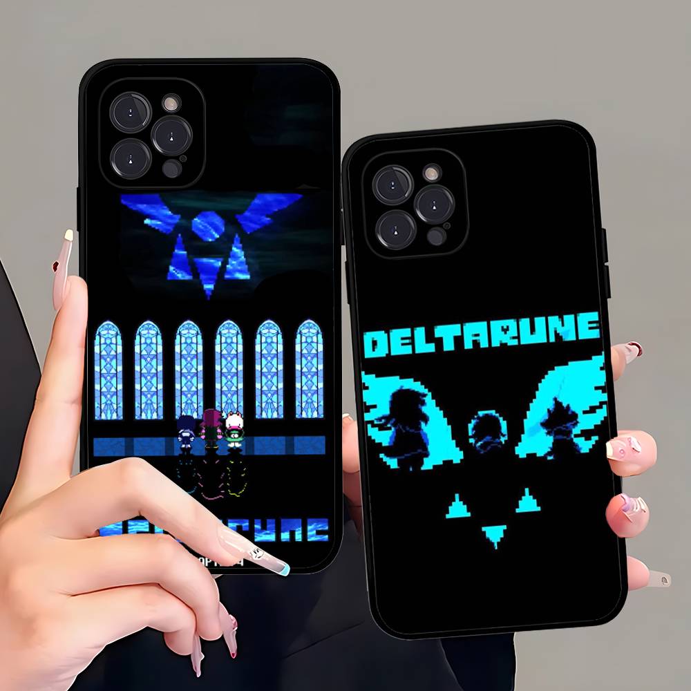 Чехол для телефона D-Deltarune Ralsei для iPhone 17 16 15 14 13 12 11 Pro Max Plus Черный корпус
