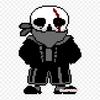 Fell Sans Pixel Art Undertale Iron On Patches For DIY Heat Transfer Clothes T-Shirt Thermal Stickers Decoration Printing