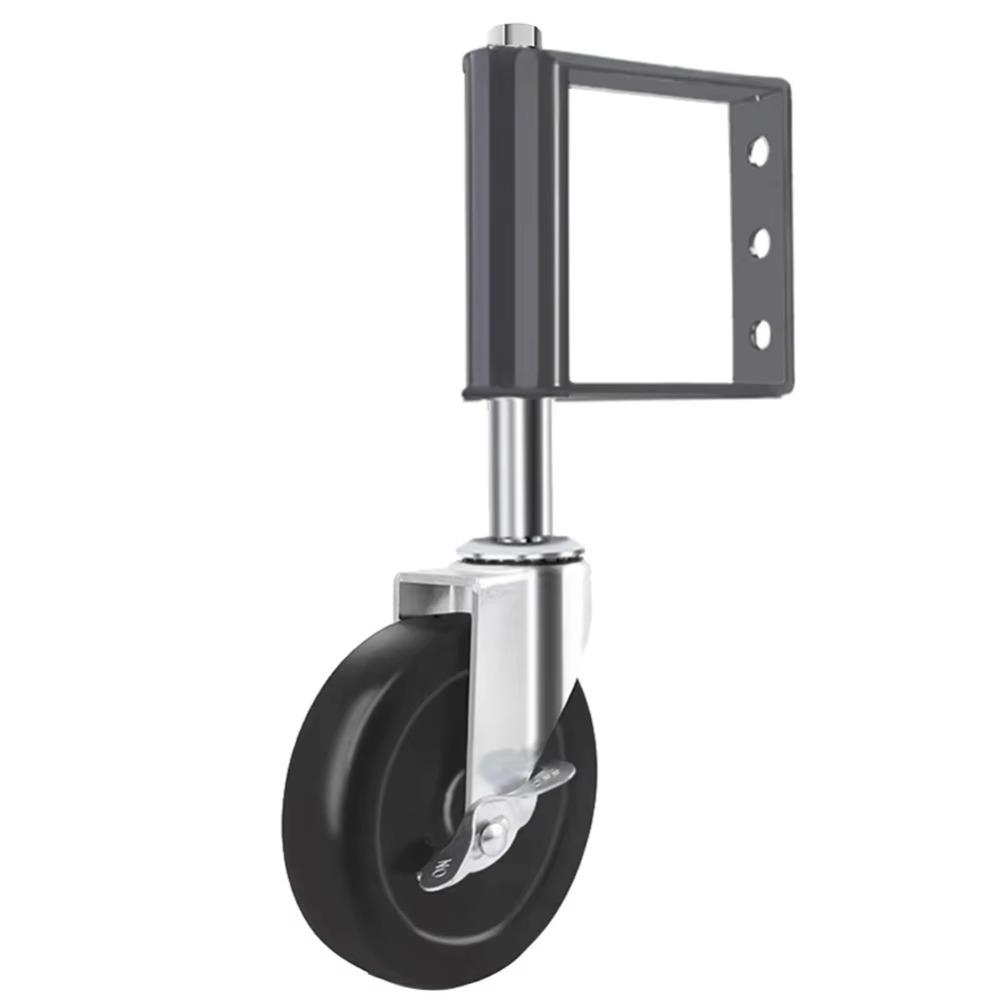 Built-in Double Ball 360° Rotate Gate Wheels With Brake Gate Caster Universal Wheel Heavy Duty
