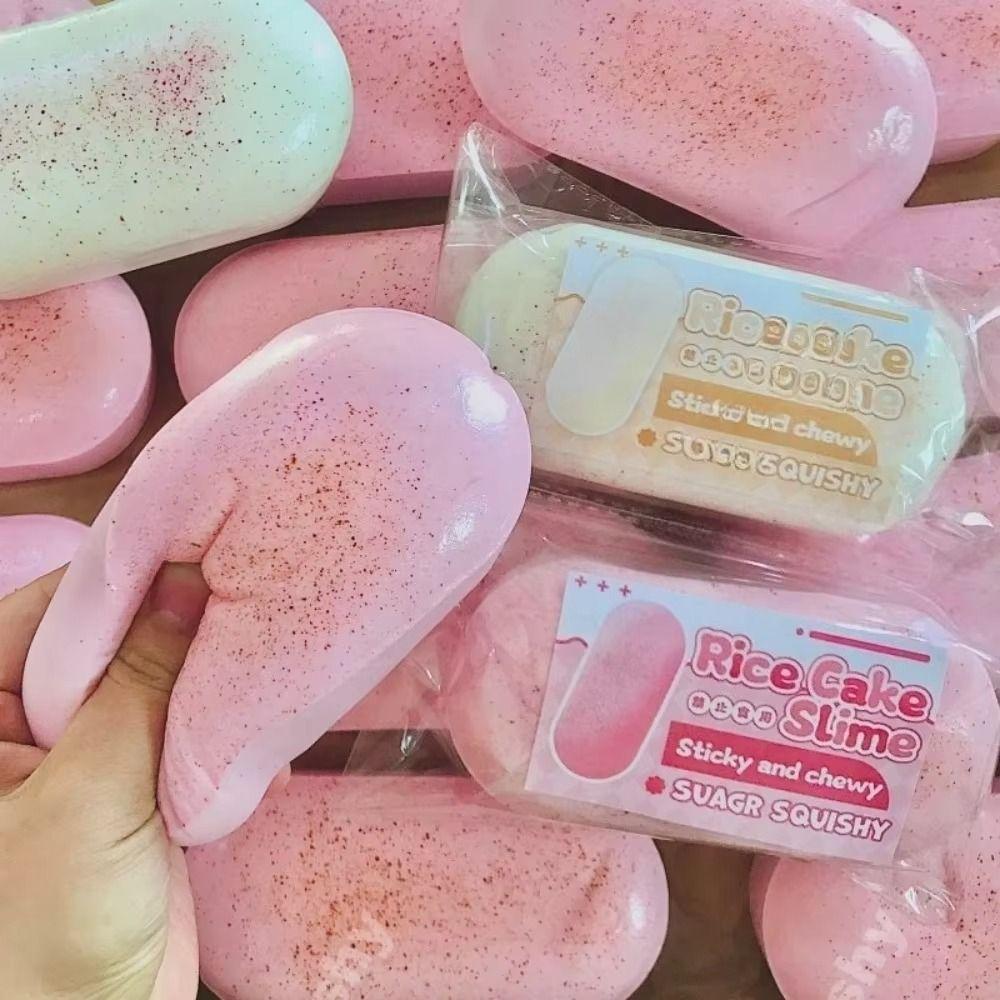 Hand Relaxing Squishy Cheese Calming Sensory Fidget Cake Sticky Bread Squishy Toy Kids Adults