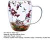 Dried Flower Double Wall Clear Glass Coffee Mug 250/350ml Insulated Glass Cup