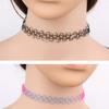 12pcs/pack Rainbow Chokers Necklace Retro Vintage Necklaces Lightweight Portable Girls Punk Exquisite Elastic Collars