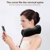Портативная U-образная подушка для шеи, мягкая дышащая моющаяся невыцветающая подушка из пены с эффектом памяти, поддержка шеи, дорожная подушка с застежкой-молнией