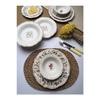 Tabak Evi Fulya Food Garden Porcelain Dinner Set For 6 People 24 Pieces