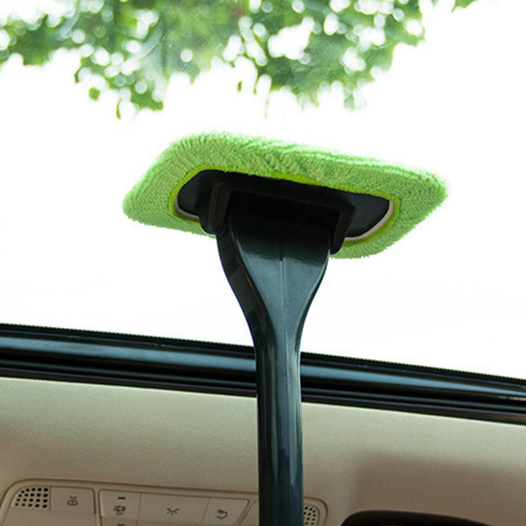 Car Window Cleaner Brush Kit Windshield Cleaning Wash Tool Inside Interior Auto Glass Wiper with Long Handle