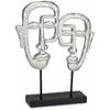 Decorative Figurine - GIFT DECOR - Silver Face - 27 X 32.5 X 10.5 Cm - 4 Units - Multicolor