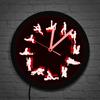 Kamasutra LED Neon Light Sign Wall Clock Sex Positions Luminous Wall Clock Lighting Mature Wall Watch Bachelorette Adult Gift