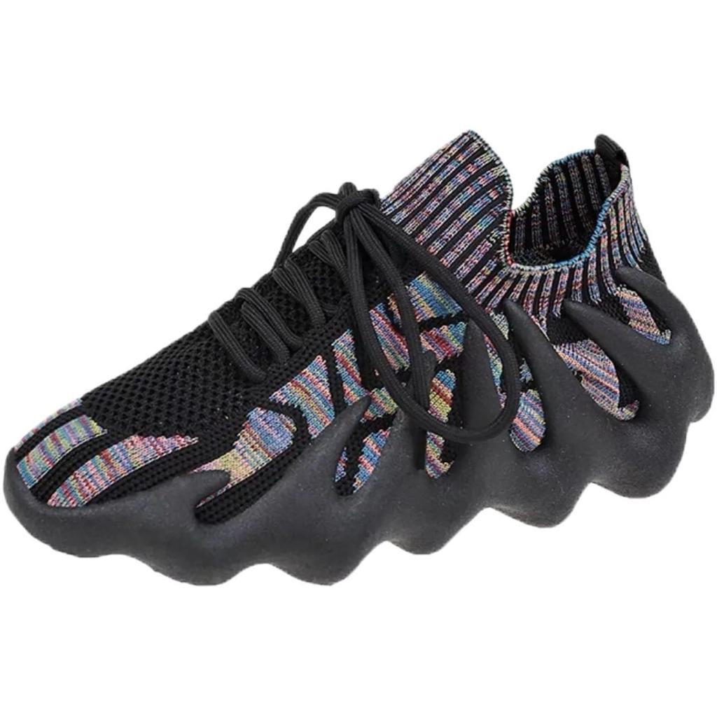 Autumn and Winter New Octopus Sock Shoes Women's Breathable Mesh Surface Flying Woven Surface Volcanic Women's Shoes Running Shoes for Women