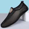 FashionSummer Men Casual Sneakers Breathable Mesh Sandals Breathable Men Soft Loafers Non-Slip Man Outdoor Hiking Shoes New Beach Shoes