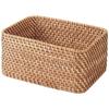 Overlapping Rattan Rectangular Small Width 26 X Depth 18 X Height 12cm 47381238 Box, (V) Approx.