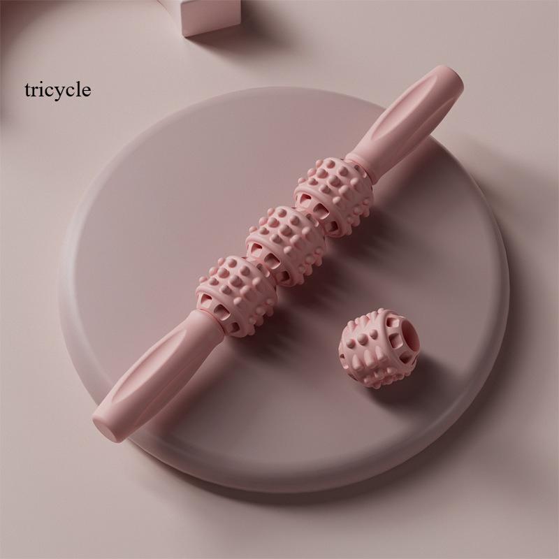 Massage Stick Wolf Teeth Stick Fitness Muscle Relaxation Massage Roller Yoga Fascia Langya Stick