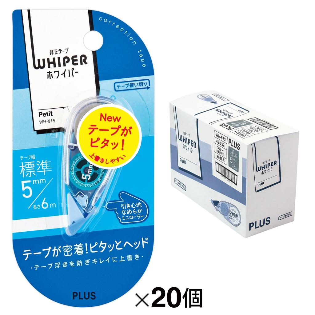 Корректирующая лента Plus Whiper Petit 5 мм синяя 20 шт. WH-815 49-252×20