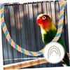 Cockatiel Cage Toy Parrot Climbing Cotton Rope Bird Toy Parrot Hanging Creative Braided Chew Rope