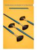Fan-Shaped Ceramic Glazing Brush with Metal Holder for Gouache