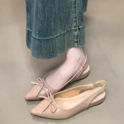 Мода Новые Летние Туфли-балетки с закрытым носком для женщин Элегантные Слингбэки Мюли Обувь Zapatos De Mujer