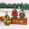 New Mini Christmas Ball Pine Needle Tree Ornament Christmas Desktop Simulation Christmas Tree Decorations Small Gifts