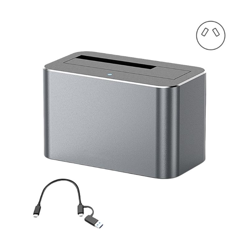 Корпус-бокс для жесткого диска 3,5/2,5 дюйма с интерфейсами USB 3.0, поддержка до 20 ТБ, алюминиевый адаптер-корпус для SSD