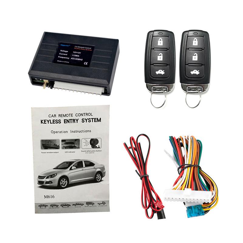 Автомобильный дистанционный центральный замок, вход без ключа, автомобильная сигнализация, открытый багажник, мигает светом, 12 В