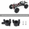 Metal Accessory Front C Hub Carrier Steering Knuckle for   SCX10 II RC Car (Black)