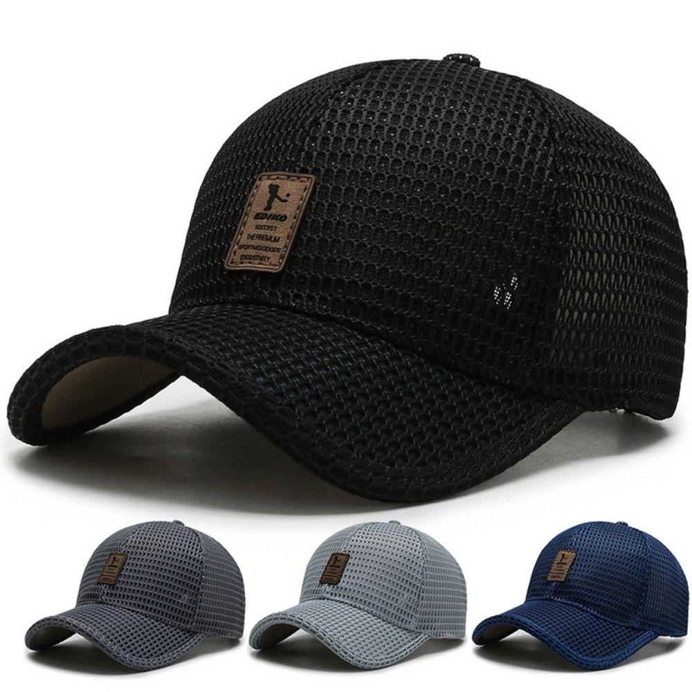 Full Mesh Sun Protection Caps Adjustable Breathable Outdoor Sports Hats Quick Dry Golf Running Fishing Hat for Men Women Unisex
