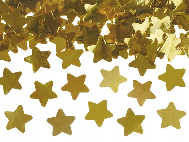 Tube with stars, gold, 80cm 1 pc