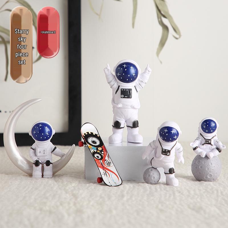 Маленькая смоляная фигурка космонавта - Идеально для домашнего декора, подарка на День святого Валентина или день рождения