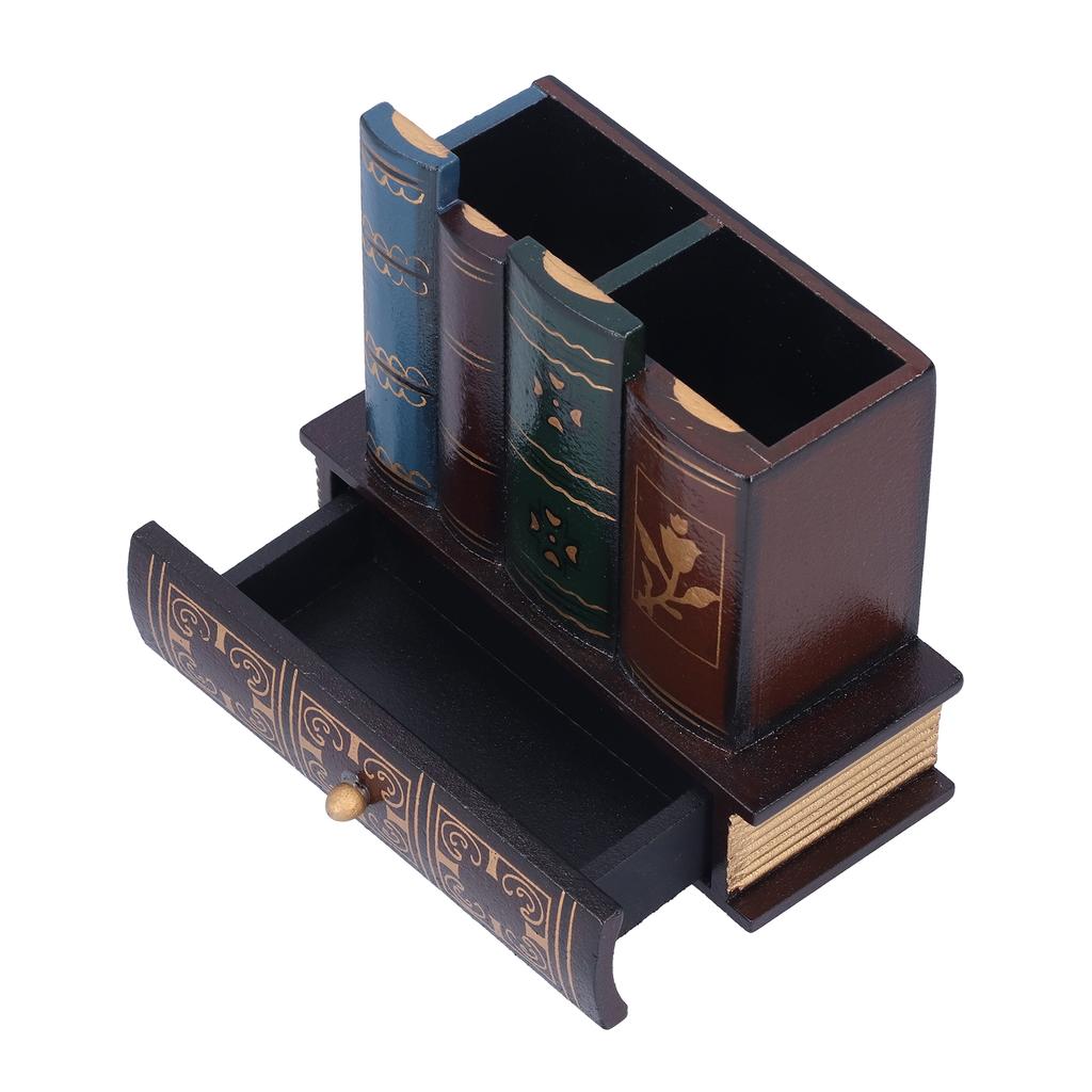 Держатель для карандашей в стиле ретро, чашка для ручек, настольный органайзер для хранения, украшение для домашнего офиса