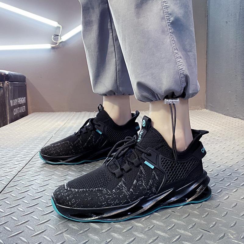 2024 лето новая трендовая обувь модные кроссовки дышащие и удобные спортивные мужские кроссовки из летящего трикотажа