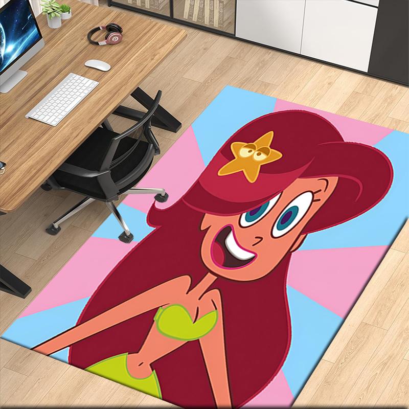 Zig & Sharko Printed Carpetrugfor Office Chair Living Room Bedroom Kitchen Room Decor Gifts