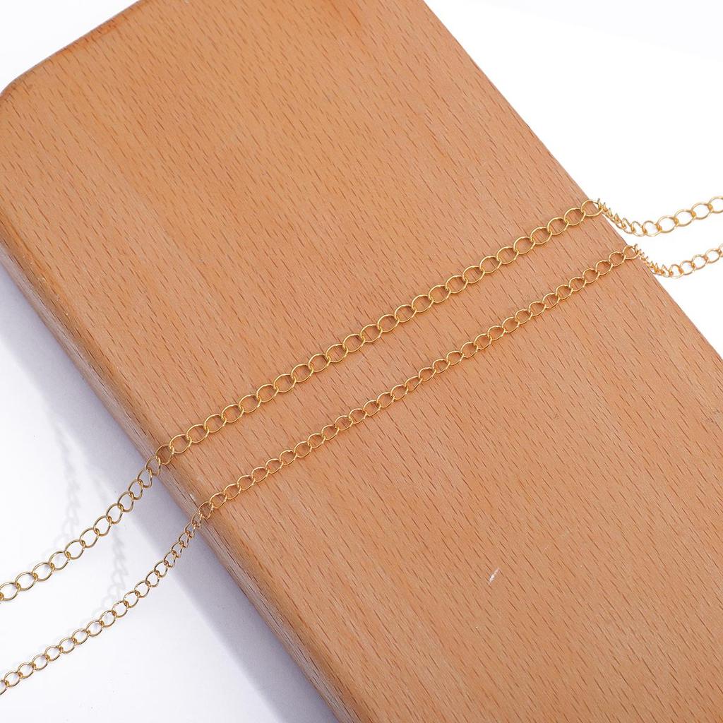 1 метр медная цепочка хвостовая цепь для DIY ожерелья, браслета, изготовления ювелирных изделий, аксессуары для рукоделия