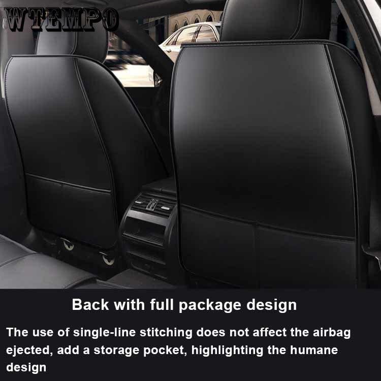 WTEMPO Чехлы на сиденья автомобиля Crown, полный комплект из 5 сидений, универсальные, подходят для большинства 5-местных автомобилей, внедорожников, грузовиков и фургонов.