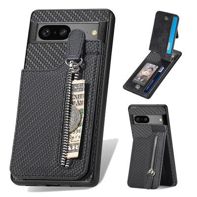 Автомобильный держатель, магнитный чехол для Google Pixel 8 7A Pixel 7 7 Pro, карман для карт, чехол-кошелек на молнии для Google Pixel 6A Pixel 6 6 Pro