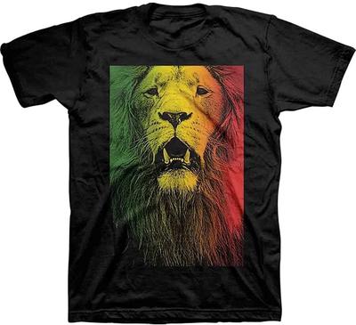 Authentic ZION ROOTSWEAR Rasta Lion Face T-Shirt S M L XL 2XL NEW