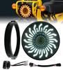 HENGTUAOTO Cross Cub CC110 Exclusive Inch LED Headlight Chrysanthemum Petal DRL Headlight Fixing Ring Dedicated Adapter Cable with Ballast Applicable