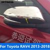 Для Toyota RAV4 RAV 4 2013 2014 2015 2016 2017 2018 Хромированная Накладка Защитная Крышка Зеркала Заднего Вида Боковой Двери Автомобильные Аксессуары