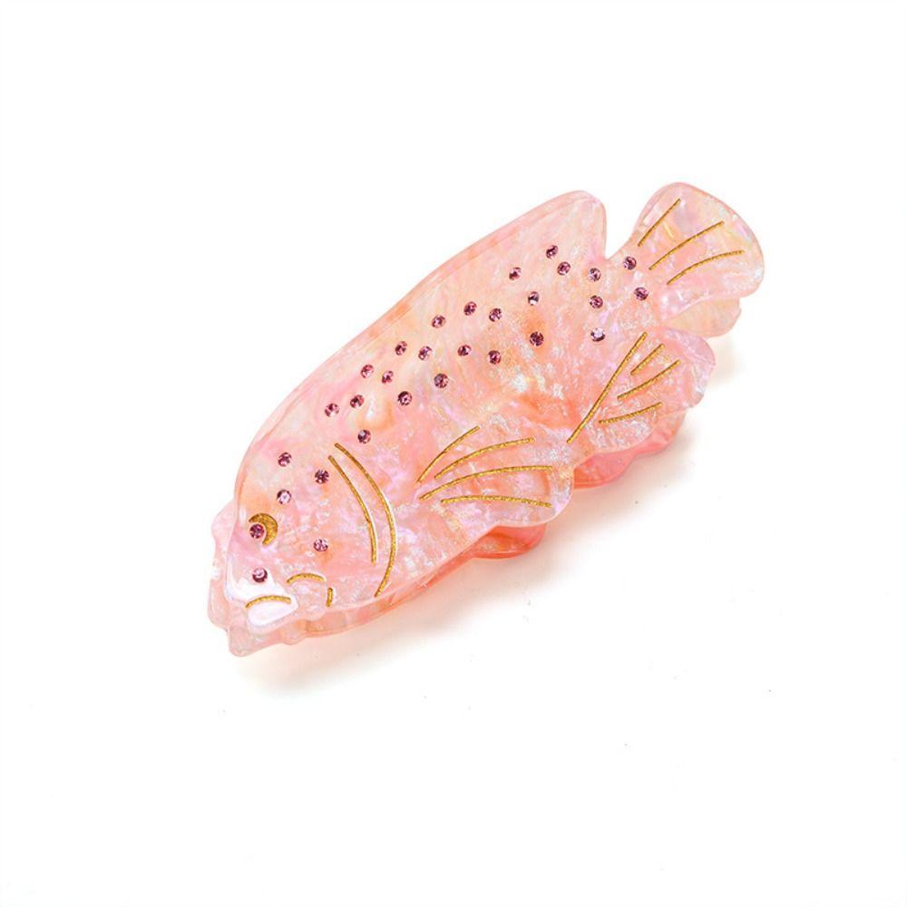 Sweet Crab Fish Hair Claw Acetic Acid Geometry Shark Clip Ocean Animal Hair Clip Travel
