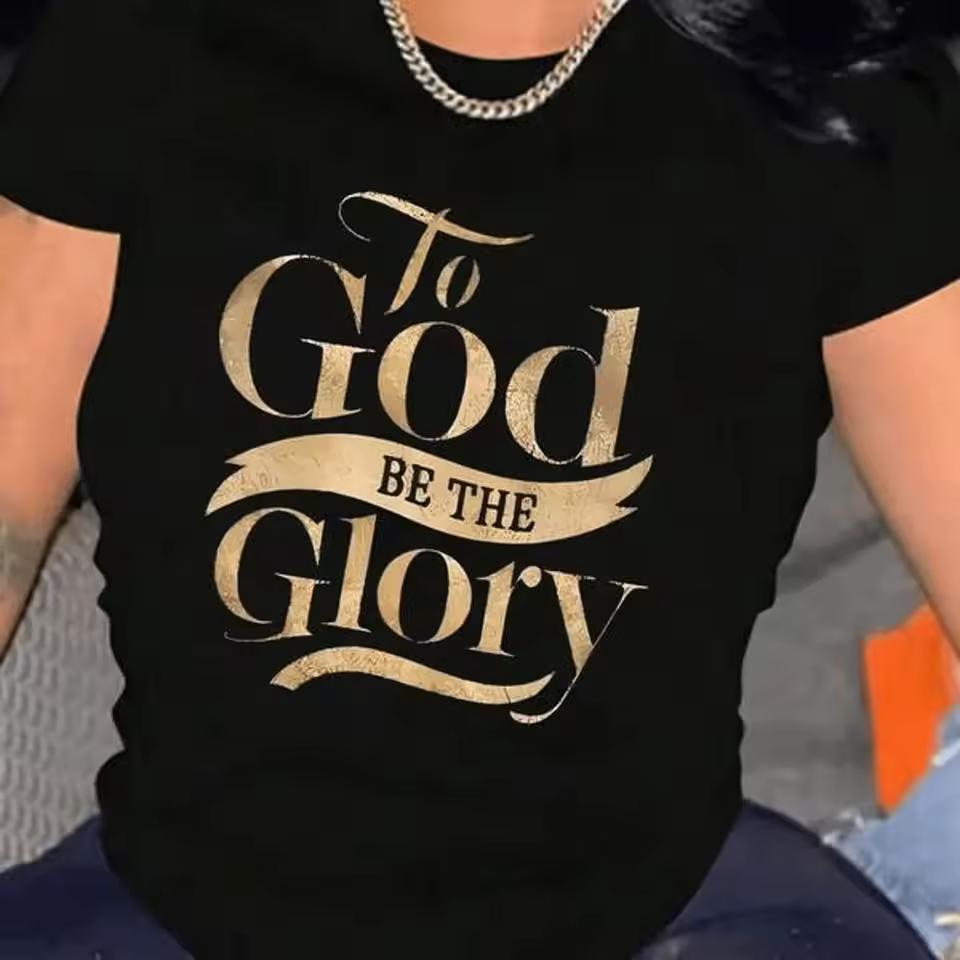 Women 100% Heavyweight Cotton Short Sleeve T‑Shirt Artistic Print Crew Neck Soft Casual Cute Everyday Basic Tee Top 1Pc